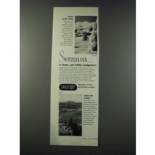 1947 Swiss National Tourist Office Ad - Winter Olympic Games