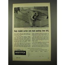 1957 Bostitch Staples Ad - Huge Stapled Carton