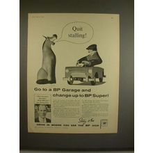 1957 BP Gas Ad w/ Sterling Moss - Quit Stalling!