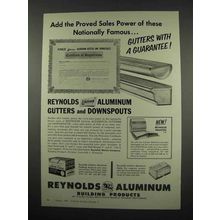 1957 Reynolds Aluminum Gutters and Downspouts Ad