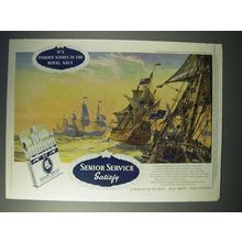 1958 Senior Service Cigarette Ad - H.M.S. Vanguard