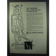 1962 Bell Telephone Ad - We're Fingerprinting Voices