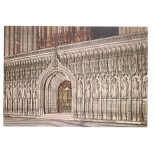 YORK MINSTER, CHOIR SCREEN unused vintage postcard by Pitkin #