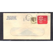 U581 15c Uncle Sam 1584 3c Ballot CV02707