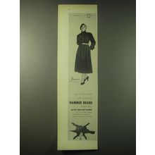 1948 Hammer Brand Ad - Armheimer Design Persian Lamb and Broadtail Fur Coat