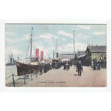 The Landing Stage Liverpool Postcard Shureys