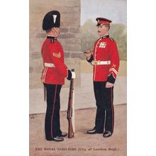 The Royal Fusiliers City Of London Gale & Polden Military Postcard