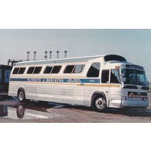 Plymouth & Brockton Bus Company Coach GM PD-4905 Postcard