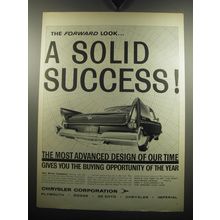 1957 Chrysler Corporation Ad - The forward look.. a solid success