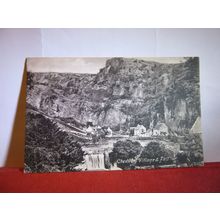 CHEDDAR VILLAGE & FALL, SOMERSET used antique postcard by F Frith. 1908 pm /