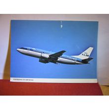 KLM royal dutch airlines .. BOEING 737 (300 series) unused postcard #