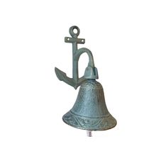 Pack Of 2] Antique Bronze Cast Iron Wall Hanging Anchor Bell 8""