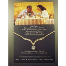 1992 De Beers Diamonds Ad - Mood Rings. Minivans. Banana Bread. Woodies.