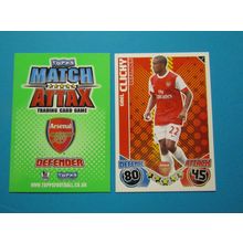 3. Gael Clichy - Arsenal - Match Attax 2010/11 Football Card EF1