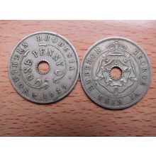 Southern Rhodesia 1939 1d 1 Penny Coin