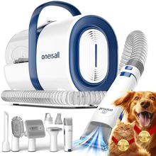 Oneisall Dog Grooming Vacuum, Pet Grooming Vacuum with Clipper Nail Grinder, 1.5