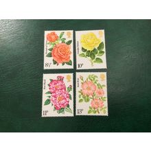 ICOLLECTZONE Great Britain #786-89 VF NH flowers