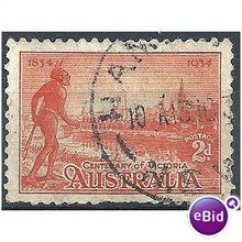 Australia 1934.SG147 2d Orange-Vermillion Fine Used.