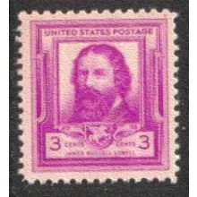 866 3c James Lowell Fine MNH BA0715