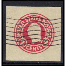 Used U429 2c George Washington Very Fine Cut Square Z2840