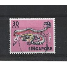 Singapore.SG109 30c Dragon Dance.Fine Used.Jun25