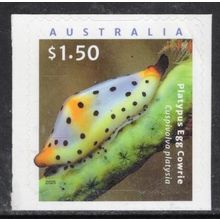 AUSTRALIA: 2025, LIVING SEASHELLS, PLATYPUS EGG COWRIE, MNH SELF-ADHESIVE STAMP.