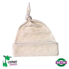 The Laughing Giraffe Baby Knotted Beanie Hat[ 0-6M Oatmeal ]