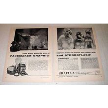 1955 Graflex Pacemaker Graphic Camera Ad