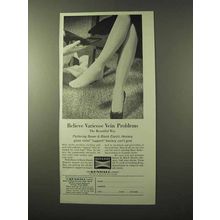1964 Bauer & Black Elastic Hosiery Ad - Vericose Vein