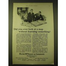1924 Rand McNally & Company Maps Ad - Did you ever look at a map without