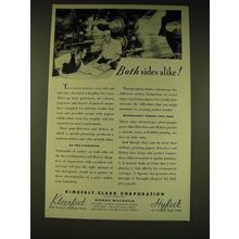 1936 Kimberly-Clark Corporation Ad - Both sides alike!