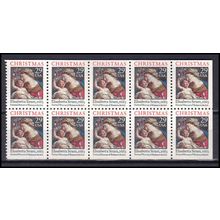 2871Ab 29c Madonna and Child Very Fine MNH Pane/10 L01305