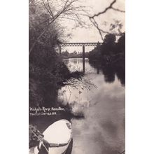Waikato River Hamilton New Zealand Rare Frank & Antique RPC Postcard