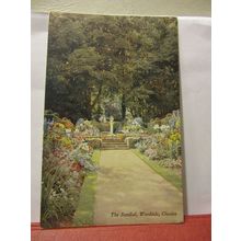 SUNDIAL, WOODSIDE, CHENIES, BUCKINGHAMSHIRE unused antique postcard, =