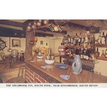 The Millbrook Inn South Pool Near Kingsbridge Devon Pub Postcard