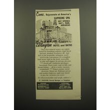 1955 Arlington Hotel and Baths Ad - Come, rejuvenate at America's Supreme Spa