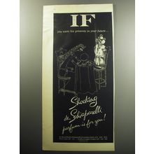 1957 Shocking de Schiaparelli Perfume Ad - If you want his presents