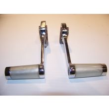 1965 CHRYSLER IMPERIAL INSIDE DOOR LATCH HANDLES OEM #2486318 & 9 64