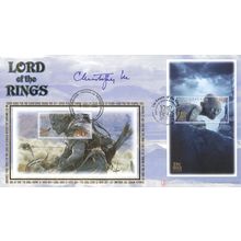 Christopher Lee Lord Of The Rings Ultimate Hand Signed FDC