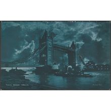 Tower Bridge, London, c.1905-10 - Delittle, Fenwick & Co Postcard