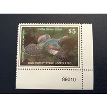 ICOLLECTZONE Wild Turkey Federation Fifth Grand Slam Pl # Single VF NH