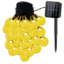 Pack of 2] Globe String Solar Lights 30 Ball LED Fairy Solar Lamps 8 Lightin...