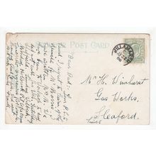 1908 Killamarsh Single Ring Postmark on Postcard