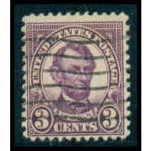 Used 635 3c Abraham Lincoln Barely Clears M10014