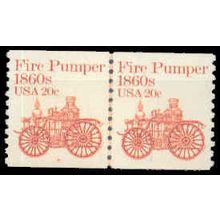 1908 20c Fire Pumper Very Fine MNH Dry Gum CNP Left 4 G0226
