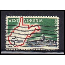 Used 1232 5c West Virginia Fine KA7532