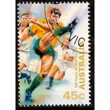 Australia 1999 Rugby 45c Used Stamp Kicker .