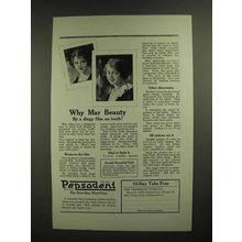 1923 Pepsodent Toothpaste Ad - Why Mar Beauty