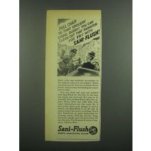 1939 Sani-Flush Cleaner Ad - Pull Over to that Store
