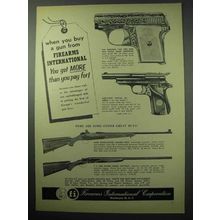 1956 F.I. Ad - Astra Model 202 Pistol; Star Model F +